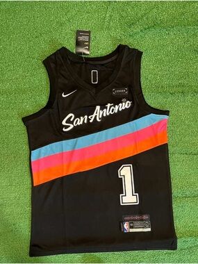 San Antonio Spurs Victor Wembanyama New Black Jersey